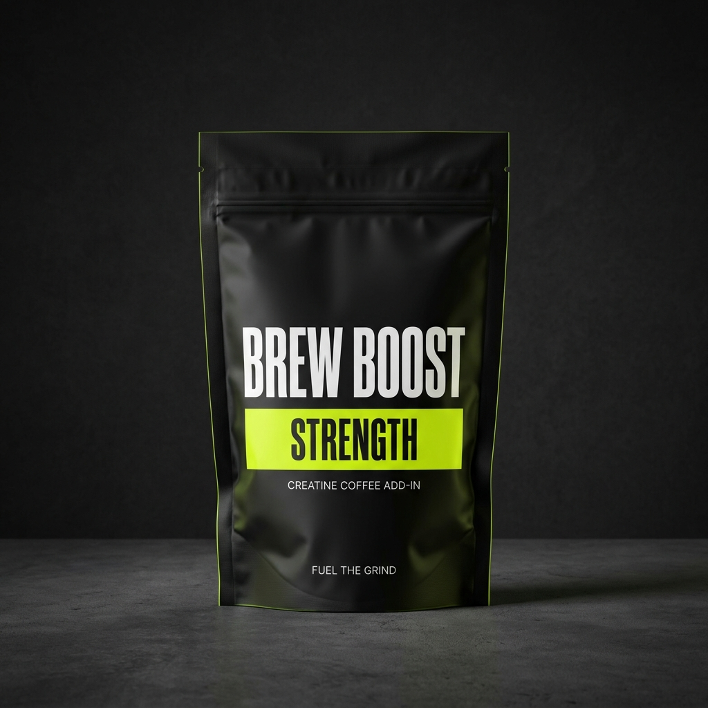 Brew Boost Strength creatine coffee add-in pouch